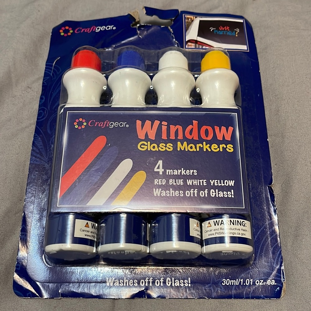 4 pk Craftgear window glass markers
